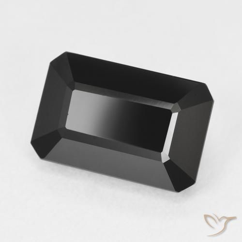 Turmalina Schorl Natural 3.98ct, Corte Octógono / Esmeralda, Opaco