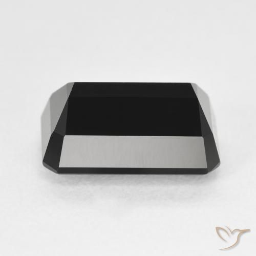 Turmalina Schorl Natural 3.98ct, Corte Octógono / Esmeralda, Opaco