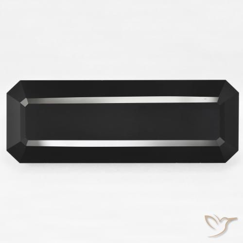 60.38ct Natural Schorl Turmalina, Corte Esmeralda, Opaco