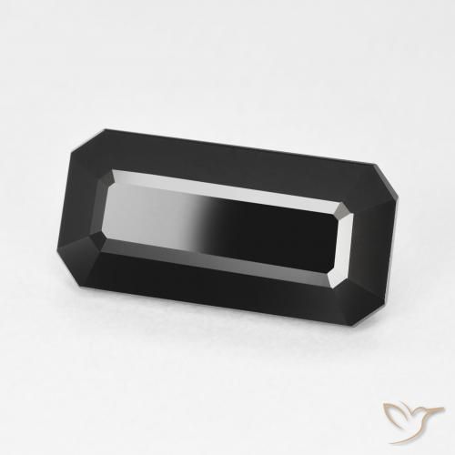 Turmalina Schorl Natural 4.16ct, Corte Octógono / Esmeralda, Opaco