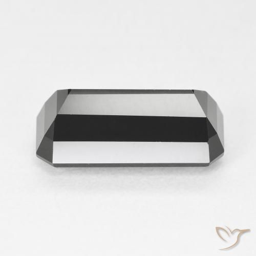 Turmalina Schorl Natural 4.16ct, Corte Octógono / Esmeralda, Opaco