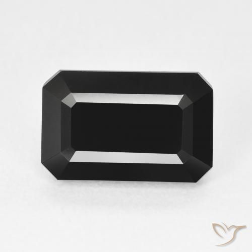 4.83ct Natural Schorl Turmalina, Corte Esmeralda, Opaco
