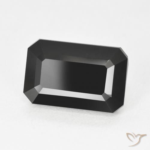 Turmalina Schorl Natural 4.83ct, Corte Octógono / Esmeralda, Opaco