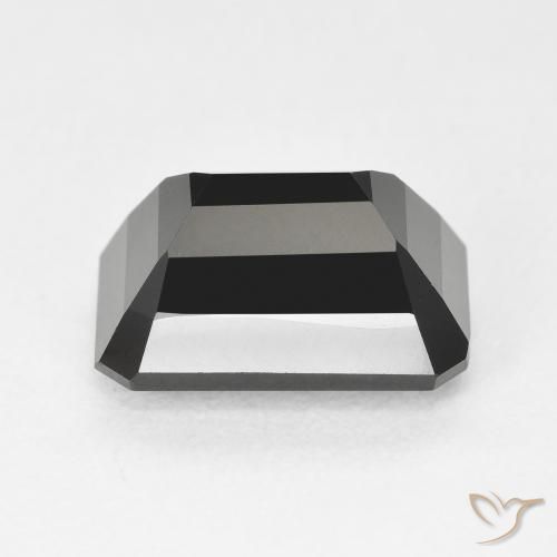 Turmalina Schorl Natural 4.83ct, Corte Octógono / Esmeralda, Opaco