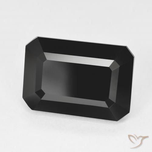 Turmalina Schorl Natural 9.78ct, Corte Octógono / Esmeralda, Opaco