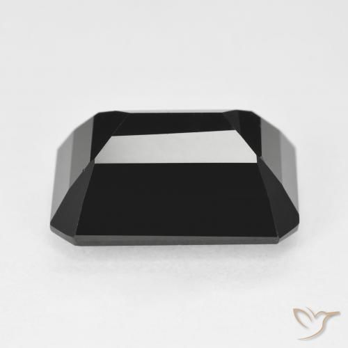 Turmalina Schorl Natural 9.78ct, Corte Octógono / Esmeralda, Opaco