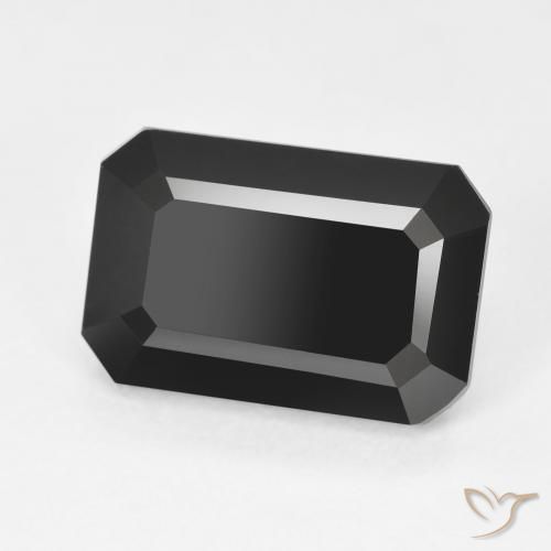 Turmalina Schorl Natural 6.37ct, Corte Octógono / Esmeralda, Opaco
