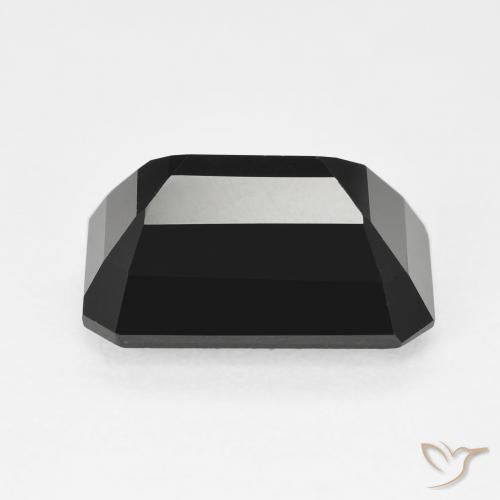 Turmalina Schorl Natural 6.37ct, Corte Octógono / Esmeralda, Opaco