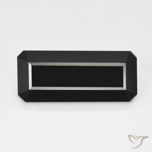 5.28ct Natural Schorl Turmalina, Corte Esmeralda, Opaco