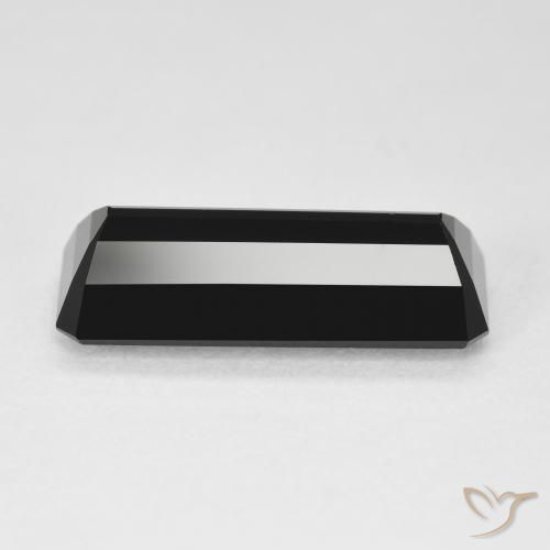 Turmalina Schorl Natural 5.28ct, Corte Octógono / Esmeralda, Opaco