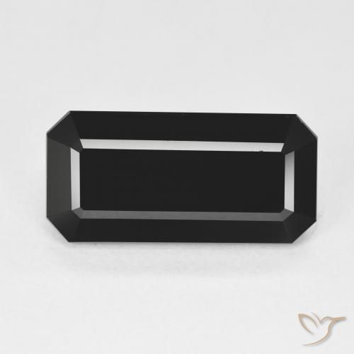 7.47ct Natural Schorl Turmalina, Corte Esmeralda, Opaco