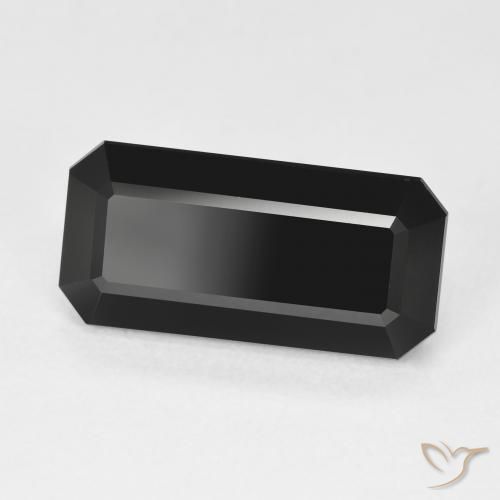 Turmalina Schorl Natural 7.47ct, Corte Octógono / Esmeralda, Opaco