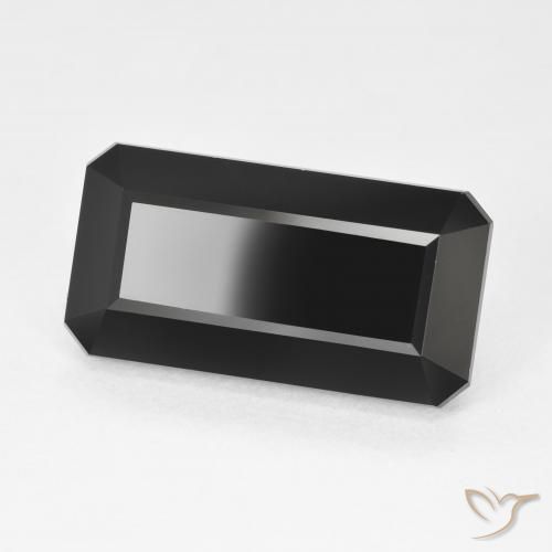 Turmalina Schorl Natural 10.66ct, Corte Octógono / Esmeralda, Opaco