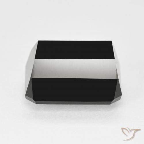 Turmalina Schorl Natural 7.04ct, Corte Octógono / Esmeralda, Opaco