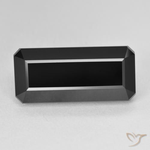 12.22ct Natural Schorl Turmalina, Corte Octógono / Esmeralda, Opaco, Photo A