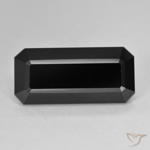 10.67ct Natural Schorl Turmalina, Corte Esmeralda, Opaco
