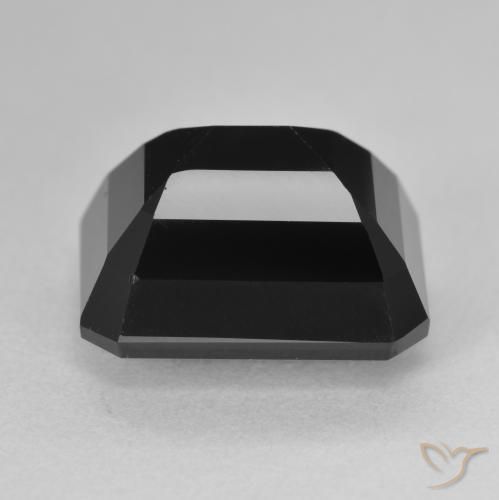 Turmalina Schorl Natural 11.95ct, Corte Octógono / Esmeralda, Opaco