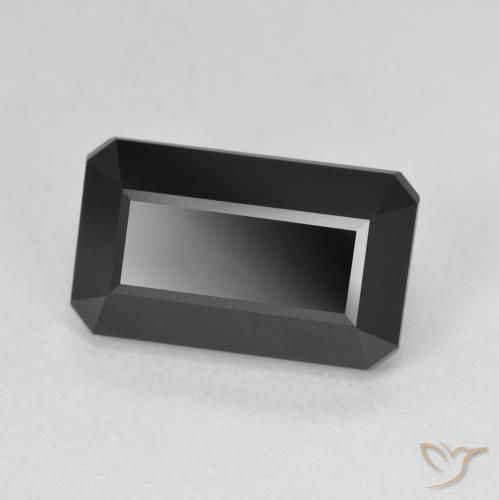Turmalina Schorl Natural 6.70ct, Corte Octógono / Esmeralda, Opaco