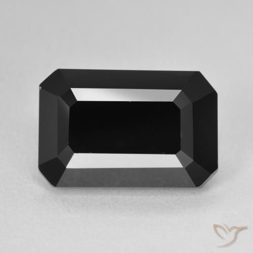 8.97ct Natural Schorl Turmalina, Corte Esmeralda, Opaco