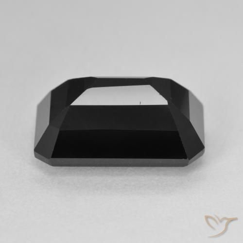 Turmalina Schorl Natural 8.97ct, Corte Octógono / Esmeralda, Opaco