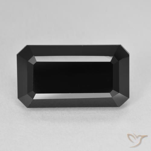 10.96ct Natural Schorl Turmalina, Corte Esmeralda, Opaco