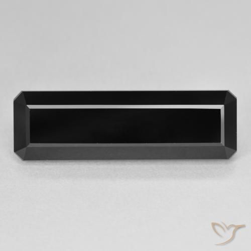 11.16ct Natural Schorl Turmalina, Corte Esmeralda, Opaco
