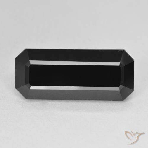 9.40ct Natural Schorl Turmalina, Corte Esmeralda, Opaco