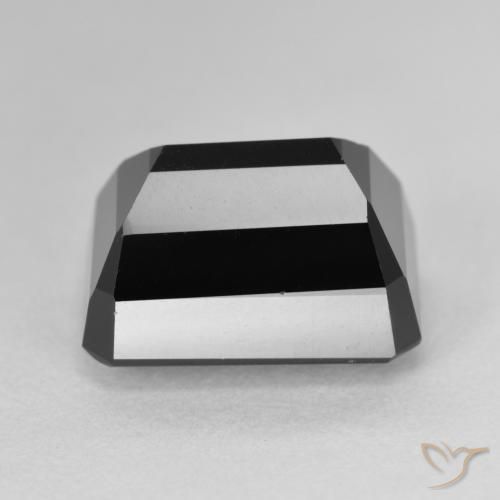 Turmalina Schorl Natural 11.28ct, Corte Octógono / Esmeralda, Opaco