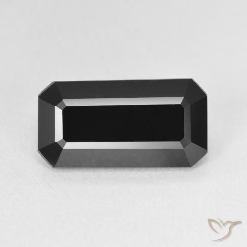 4.33ct Natural Schorl Turmalina, Corte Esmeralda, Opaco