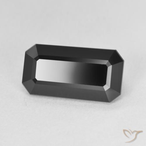 Turmalina Schorl Natural 4.33ct, Corte Octógono / Esmeralda, Opaco