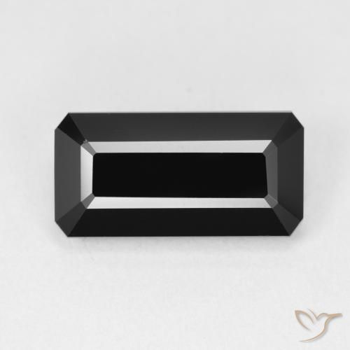 5.25ct Natural Schorl Turmalina, Corte Esmeralda, Opaco