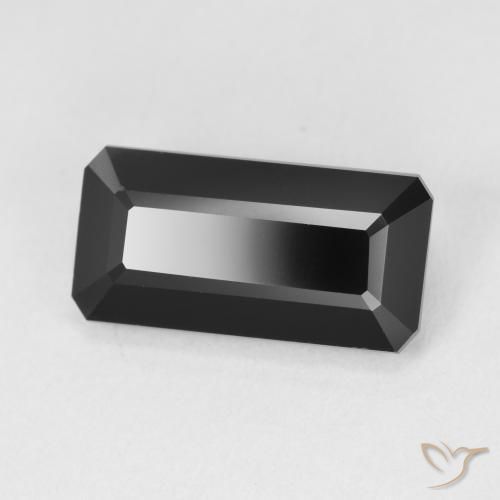 Turmalina Schorl Natural 5.25ct, Corte Octógono / Esmeralda, Opaco