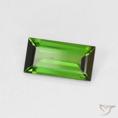 Turmalina Medium Dark-Green Natural 0.83ct, baguete, SI
