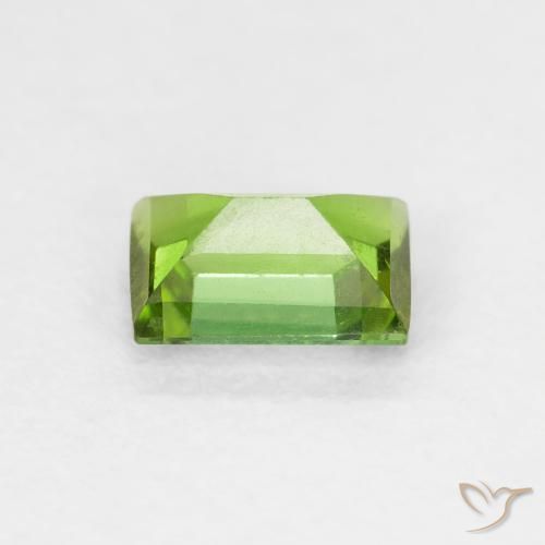 Turmalina Verde médio Natural 0.66ct, baguete, VS-SI