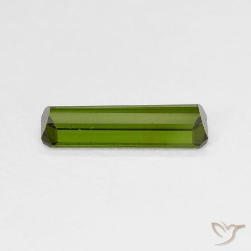 Turmalina verde escuro Natural 1.28ct, Corte Octógono / Esmeralda, VVS-VS