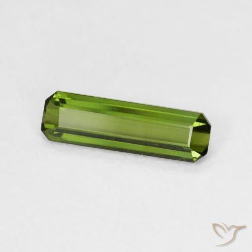 Turmalina Verde médio Natural 0.63ct, Corte Octógono / Esmeralda, VS