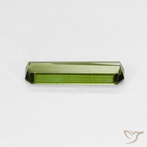 Turmalina Verde médio Natural 0.63ct, Corte Octógono / Esmeralda, VS