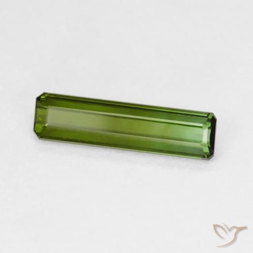 Turmalina Verde Terroso Natural 1.33ct, Corte Octógono / Esmeralda, VS
