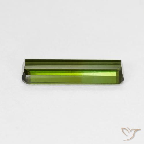 Turmalina Verde Terroso Natural 1.52ct, Corte Octógono / Esmeralda, VS