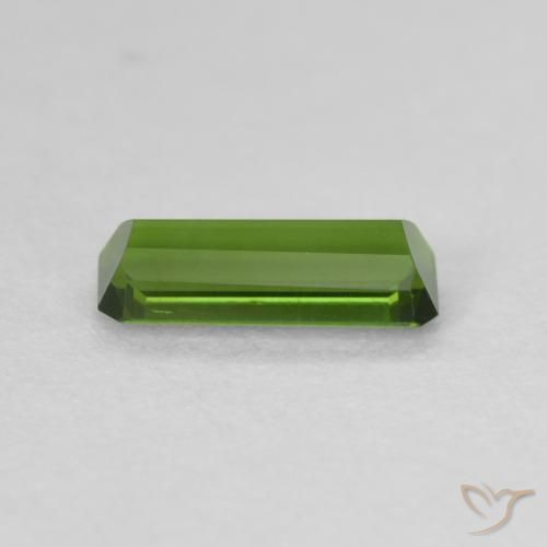 Turmalina Verde médio Natural 0.77ct, Corte Octógono / Esmeralda, VVS