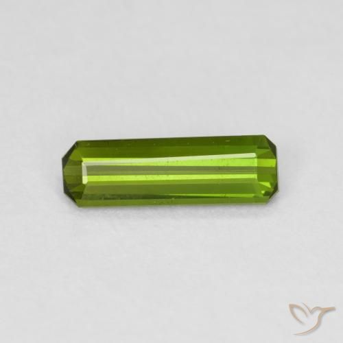 0.66ct Natural Verde floresta Turmalina, Corte Esmeralda, VVS