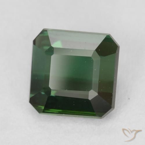 Turmalina Verde escuro Natural 1.13ct, Corte Octógono / Esmeralda, VVS