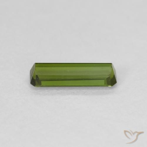 Turmalina verde escuro Natural 0.60ct, Corte Octógono / Esmeralda, VVS