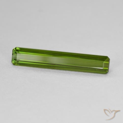 Turmalina Verde Terroso Natural 1.92ct, Corte Octógono / Esmeralda, VVS