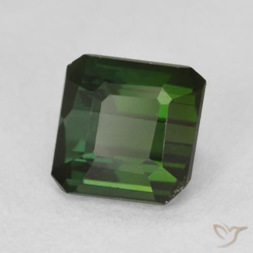 Turmalina Verde floresta Natural 0.94ct, Corte Octógono / Esmeralda, VVS