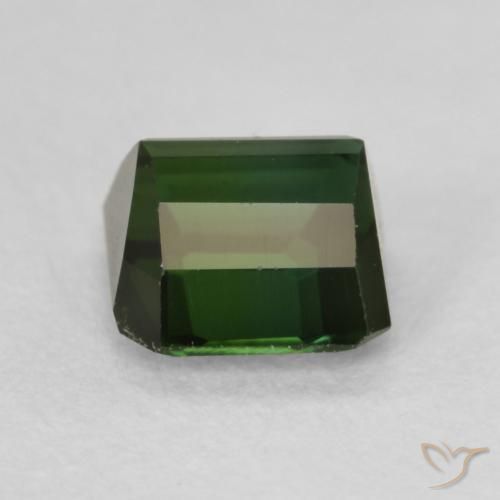Turmalina Verde floresta Natural 0.94ct, Corte Octógono / Esmeralda, VVS