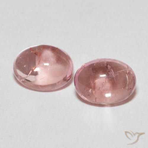 3.00ctw Natural Laranja Rosa Turmalina, oval, Transparente