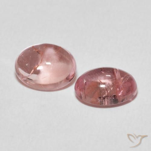 Pedras preciosas de Turmalina Laranja Rosa natural de 3.00 ct, oval, Transparente