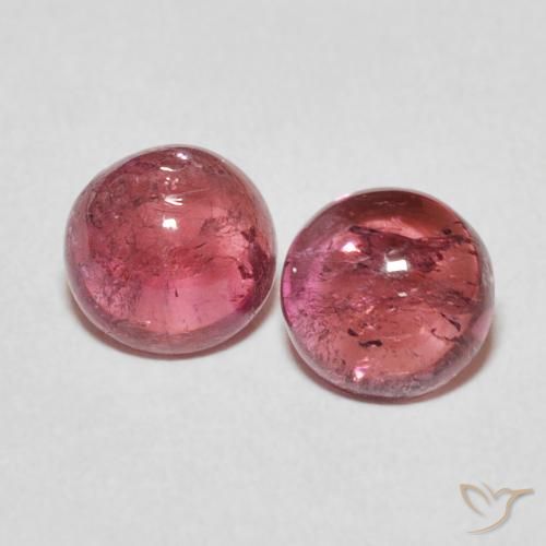 2.47ctw Natural rosa médio Turmalina, Redondo, Transparente
