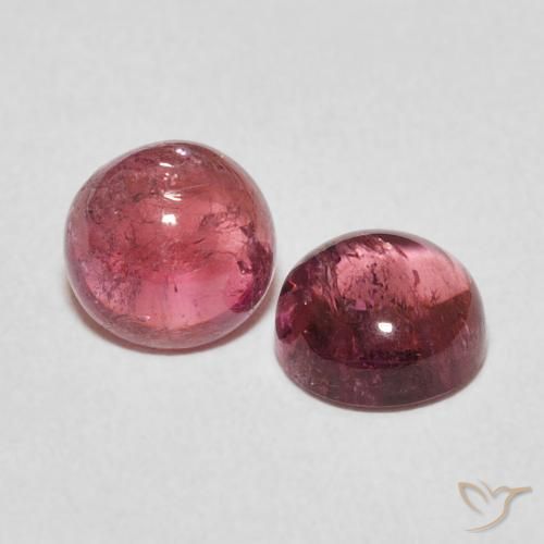 Pedras preciosas de Turmalina rosa médio natural de 2.47 ct, Redondo, Transparente
